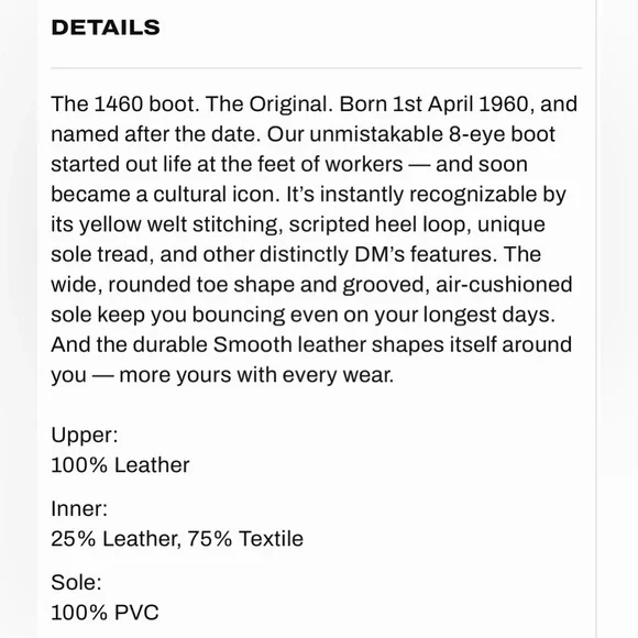 Dr. Martens Cherry Red Smooth Leather 1460 Boot Size US L 7 US M 6 - Picture 16 of 16